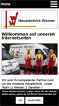 Mobile Screenshot of haustechnik-werner.de