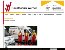 Tablet Screenshot of haustechnik-werner.de